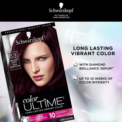 Schwarzkopf Color Ultime Permanent Color Amethyst Black - New - Image 2