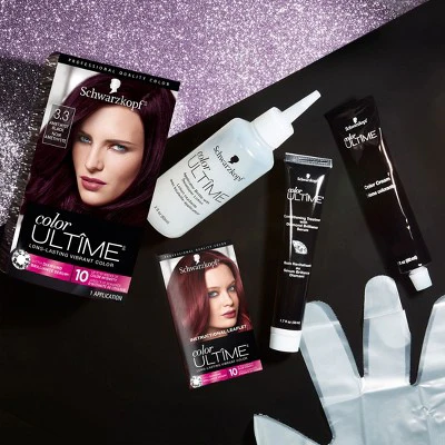 Schwarzkopf Color Ultime Permanent Color Amethyst Black - New - Image 3