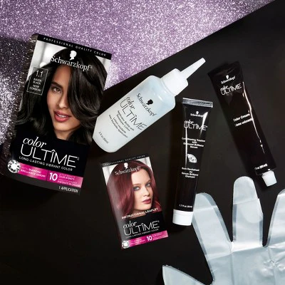 Schwarzkopf Color Ultime Permanent Color Raven Black - New - Image 4