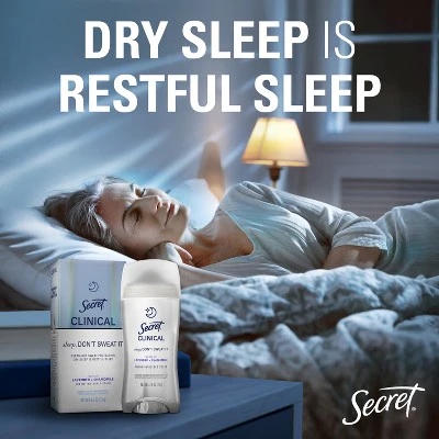Secret Clinical 100HR Relief & Comfort Overnight Deodorant Lavender & Chamomile 2.6oz - Imperfect Box - Image 6