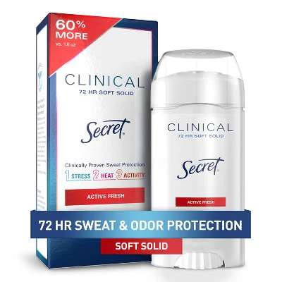 Secret Clinical Active Fresh 2.6oz - Imperfect Box - Image 3