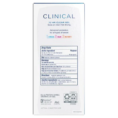 Secret Clinical Strength Clear Gel Antiperspirant & Deodorant for Women  2.6oz - Imperfect Box - Image 10
