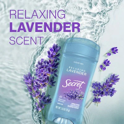 Secret Fresh Clear Gel Deodorant Relaxing Lavender 2.6oz/2pk - Imperfect Box - Image 5