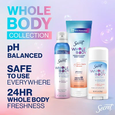 Secret Whole Body Deodorant Spray Almond Honey 3.5oz - New - Image 11