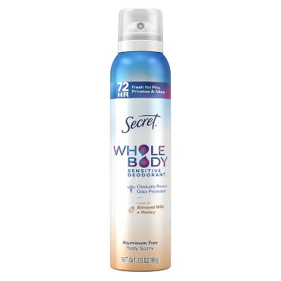Secret Whole Body Deodorant Spray Almond Honey 3.5oz - New - Image 13