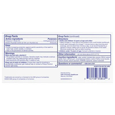 Sensodyne Pronamel Active Shield Whitening Toothpaste 2pk - Imperfect Box - Image 8