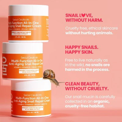 Seoul Ceuticals Korean Skin Care Snail Repair Cream 2oz - Imperfect Box - Image 8