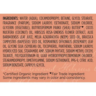 SheaMoisture Coconut and Hibiscus Curl and Shine Shampoo 13 fl oz - New - Image 3
