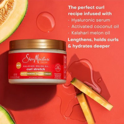 SheaMoisture Curl Stretch Multi-Tasking Volume Cream Kalahari Melon Oil & Marula Oil Infused 11 fl oz - New - Image 7