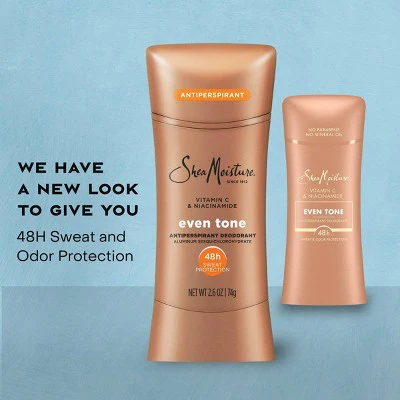 SheaMoisture Even Tone Solid Antiperspirant & Deodorant with Vitamin C & Niacinamide 2.6oz - New - Image 3