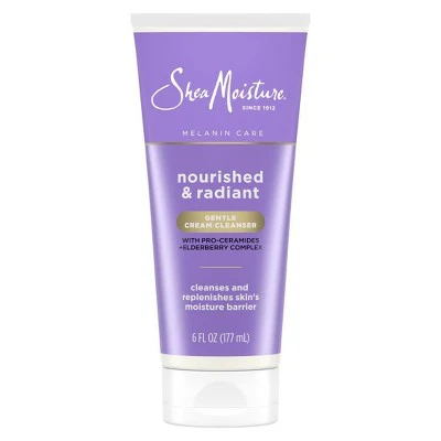 SheaMoisture Melanin Care Gentle Cream Cleanser 6 fl oz - Imperfect Container