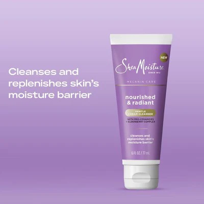 SheaMoisture Melanin Care Gentle Cream Cleanser 6 fl oz - Imperfect Container - Image 3