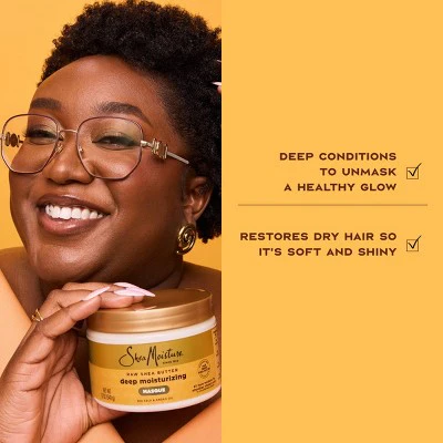 SheaMoisture Raw Shea Butter Moisturizing Hair Mask 11.5oz - New - Image 8