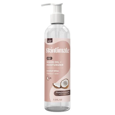 Skintimate 2 in 1 Shave Oil + Moisturizer Coconut Bliss 7.3 fl oz - New