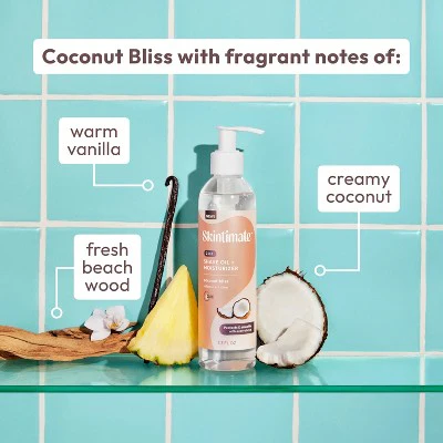 Skintimate 2 in 1 Shave Oil + Moisturizer Coconut Bliss 7.3 fl oz - New - Image 7