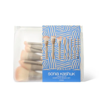 Sonia Kashuk Limited Edition Ribbed Complete Makeup Brush Set 8ct - New - Image 2