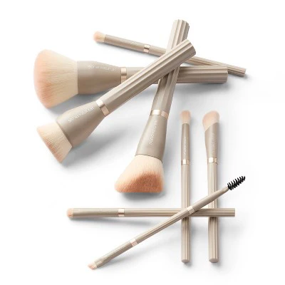 Sonia Kashuk Limited Edition Ribbed Complete Makeup Brush Set 8ct - New - Image 3