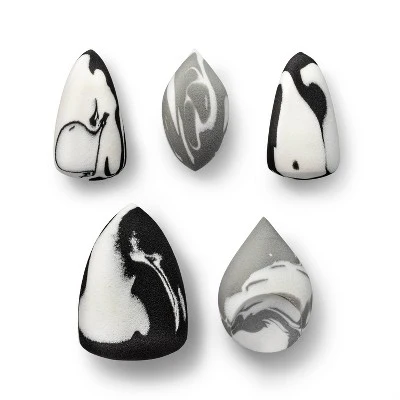 Sonia Kashuk Multisize Latex-Free Makeup Blender Sponge Marble 5pk - New