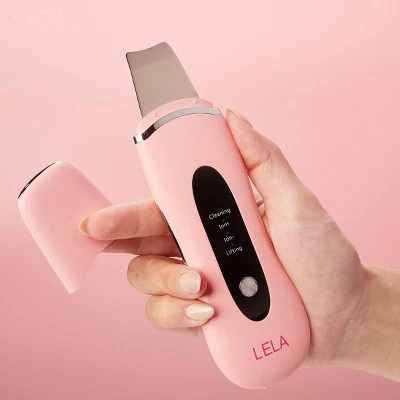 Spa Sciences LELA Ultrasonic Skin Scrubber Spatula Pink - Imperfect Box - Image 10