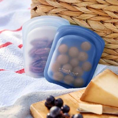 Stasher Reusable Silicone Travel Accessories Bag Set - 2pk - Image 4