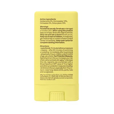 Sun Bum Kids Clear Sunscreen Face Stick SPF 50 0.53oz - Imperfect Box - Image 8