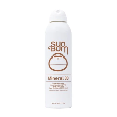 Sun Bum Mineral Spray SPF 30 Zinc Oxide Formula 6oz - Imperfect Container