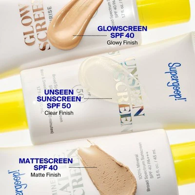 Supergoop! Glowscreen Sunrise Hydrating Glowy Tinted Primer; Hyaluronic Acid + Niacinamide SPF 40 1.7 fl oz - Imperfect Box - Image 10