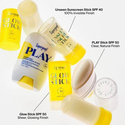 Supergoop! Unseen Clear & Invisible Face Sunscreen Stick SPF 40 0.7oz - Imperfect Container - Image 8