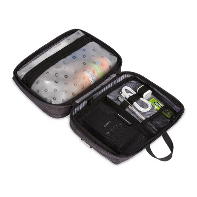 SWISSGEAR Toiletry Tech Kit Dark Gray Heather - New - Image 4