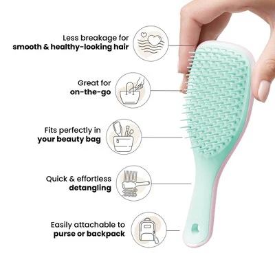 Tangle Teezer Mini Ultimate Detangler Hair Brush Marshmallow Duo - Imperfect Box - Image 6