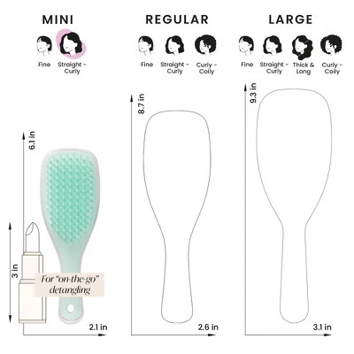 Tangle Teezer Mini Ultimate Detangler Hair Brush Marshmallow Duo - Imperfect Box - Image 9
