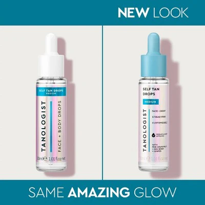 Tanologist Sunless Tanning Drops Face & Body Self Tanner Liquid Medium 1.01 fl oz - Imperfect Container - Image 7