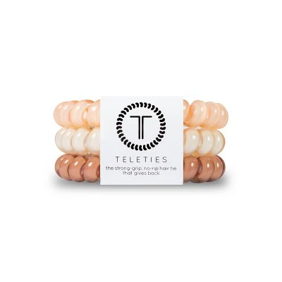 TELETIES For the Love of Nudes Large Hair Ties 3pc - Imperfect Box