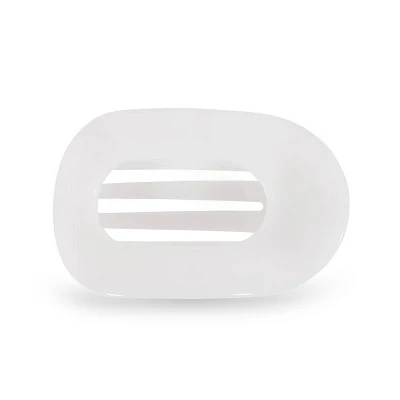 TELETIES Medium Flat Round Hair Clip Coconut White - New - Image 2