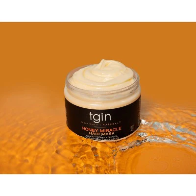 TGIN Honey Miracle Hair Mask 12 fl oz - Imperfect Container - Image 6