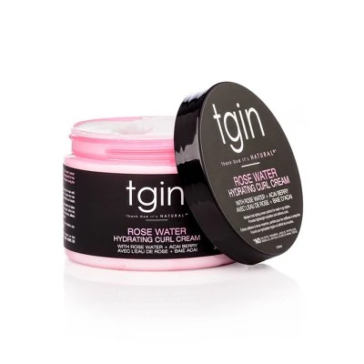 TGIN Rose Water Hydrating Curl Cream 12 fl oz - Imperfect Container - Image 2