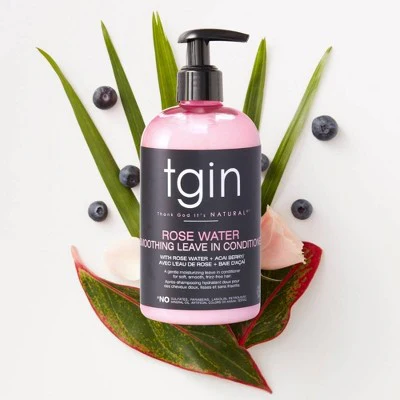 TGIN Rose Water Smoothing Leave In Conditioner 13 fl oz - New - Image 3