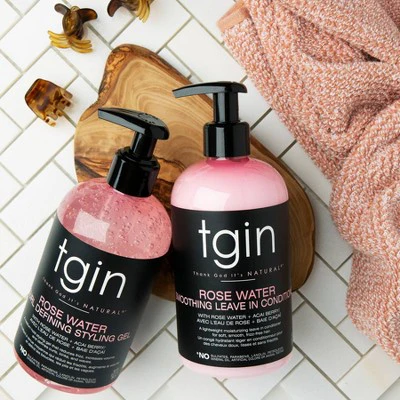 TGIN Rose Water Smoothing Leave In Conditioner 13 fl oz - New - Image 5