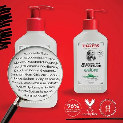 Thayers Natural Remedies pH Balancing Gentle Face Wash with Aloe Vera 8 fl oz - Imperfect Container - Image 7