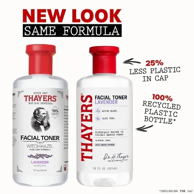 Thayers Remedies Witch Hazel Alcohol Free Lavender Facial Toner 12 fl oz - New - Image 3