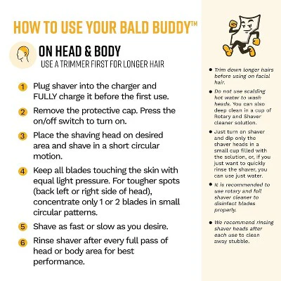 The Cut Buddy Bald Buddy Electric Cordless Head Shaver - Imperfect Box - Image 13