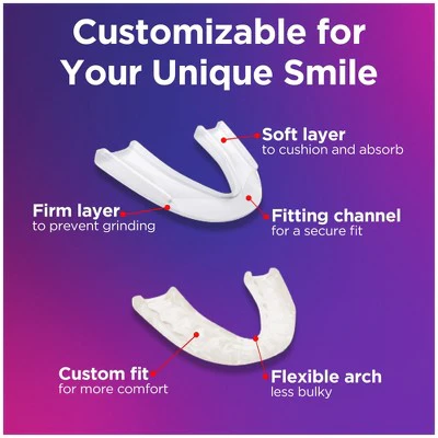 The Doctors Advanced Comfort Night Guard for Nighttime Teeth Grinding 1ct Guard with Storage Case - Imperfect Box - Image 4