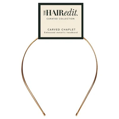 The Hair Edit Carved Chaplet Headband - New - Image 2