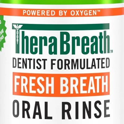 TheraBreath Fresh Breath Mouthwash Alcohol-Free Mild Mint 16 fl oz - New - Image 2