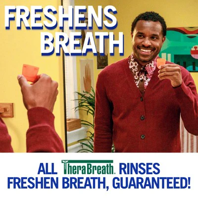 TheraBreath Healthy Gums Mouthwash Antigingivitis Clean Mint 16 fl oz - Imperfect Container - Image 6