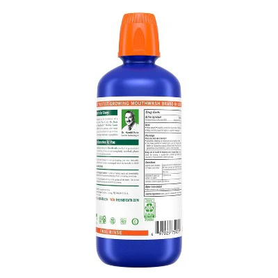TheraBreath Healthy Gums Mouthwash Clean Mint 33.8 fl oz - Imperfect Container - Image 9