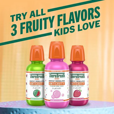TheraBreath Kids Bubble Gum Mouthwash 10oz - New - Image 9