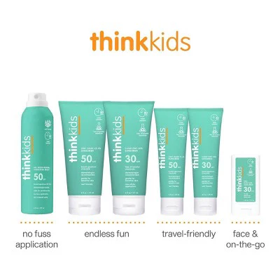 thinksport Kids Mineral Sunscreen Lotion SPF 50 3 fl oz - Imperfect Container - Image 7
