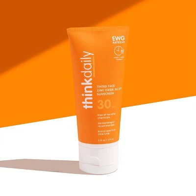 thinksport Mineral Sunscreen EveryDay Face SPF 30 2 fl oz - Imperfect Container - Image 4