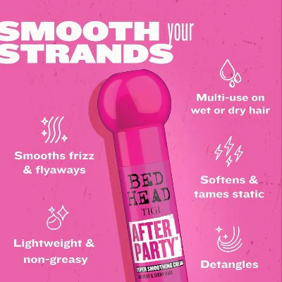 TIGI Bed Head After Party Super Smoothing Cream 3.38 fl oz - Imperfect Container - Image 4